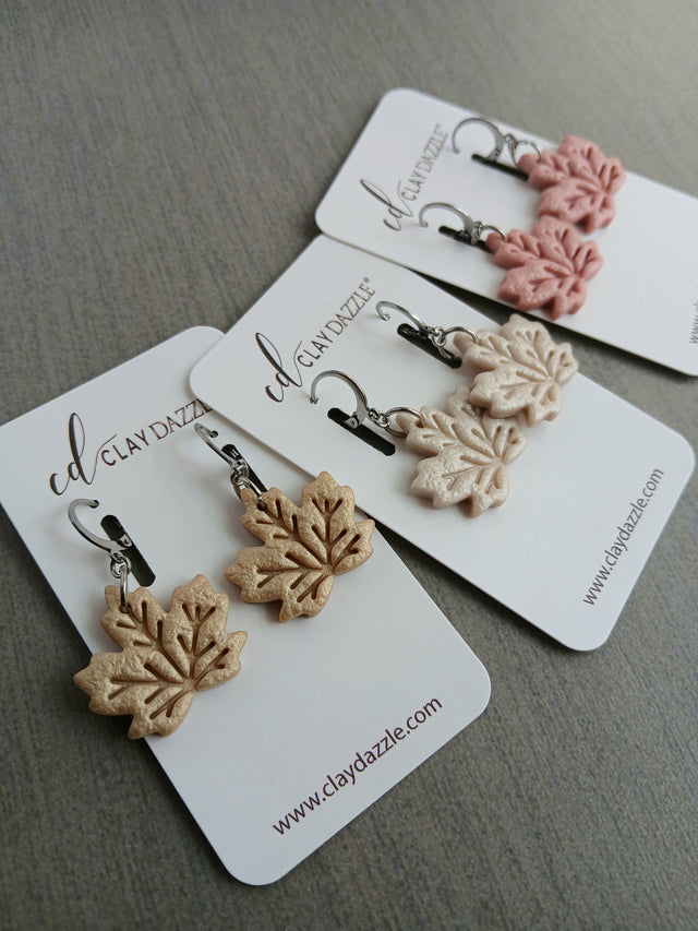 MAPLE LEAF Dangles (Metallic)