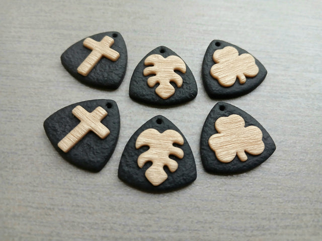 ROUNDED RECTANGLE Charms (1 Pair) (Copy)