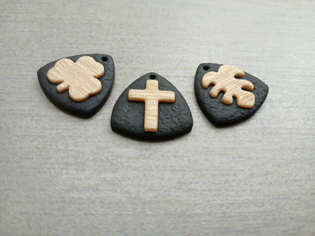 ROUNDED RECTANGLE Charms (1 Pair) (Copy)