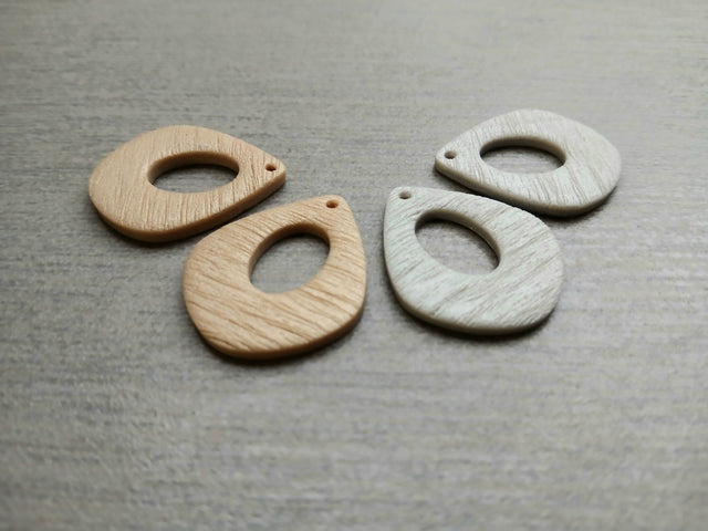 DONUT TEAR DROP Charms (1 Pair)