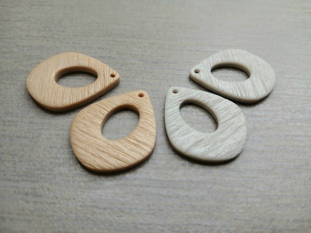 DONUT TEAR DROP Charms (1 Pair)