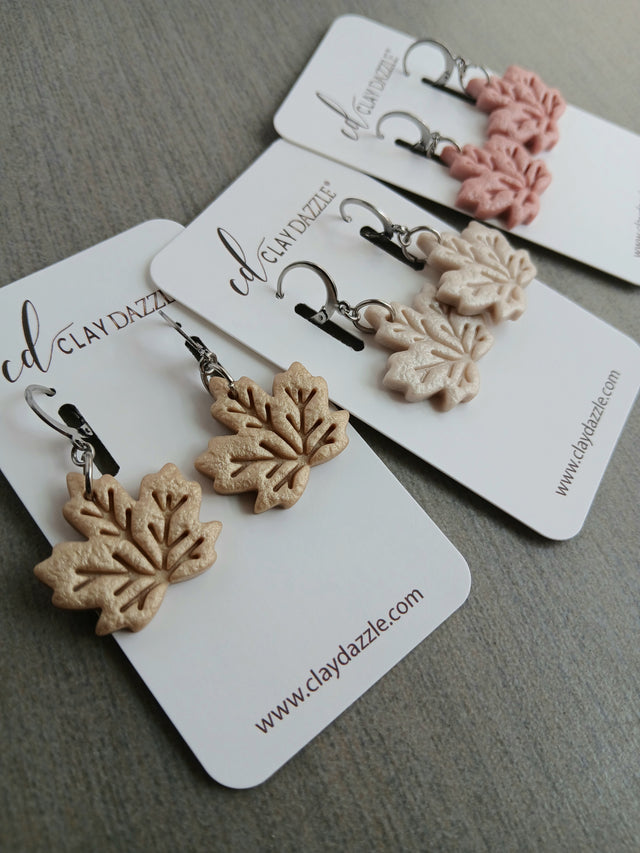 MAPLE LEAF Dangles (Metallic)